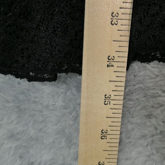 Black Swim Cover Up Womens 3XL Dolman Sleeve Elastic Waist Strech V Front Back - Picture 8 of 10